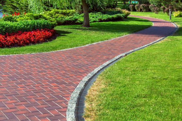 Brick Walkway Installation in Idaho Falls